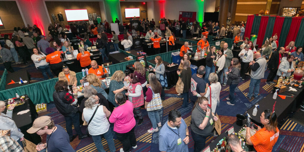 Crowd at Holiday Craft Festival.