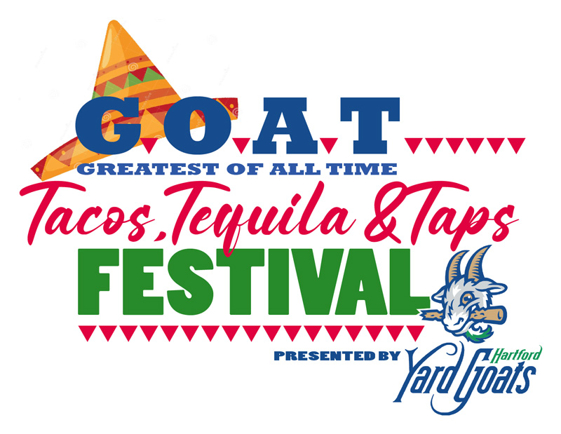 GOAT Tacos, Tequila & Taps Festival logo.